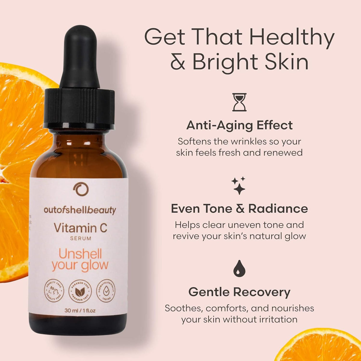 Vitamin C Serum for Face by Outofshell Beauty – 4-in-1 with Real Retinol, Hyaluronic Acid