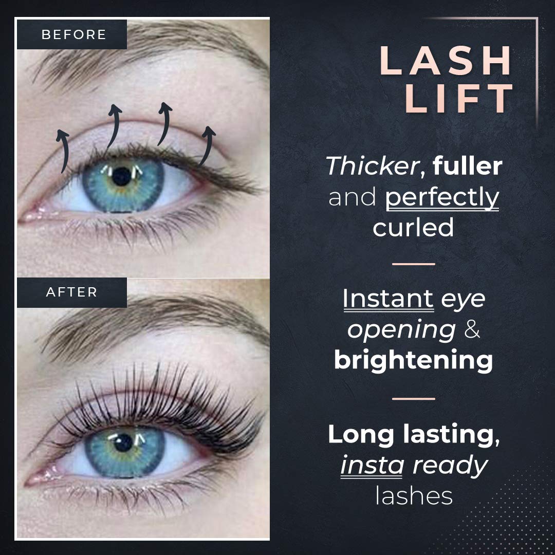 2 in 1 Lash Lift Kit and Brow Lamination Kit | Instant Perming, Lifting & Curling for Eyelashes &
