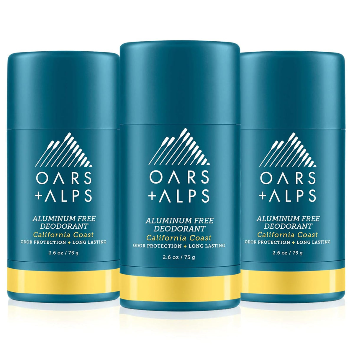 Oars + Alps Aluminum Free Deodorant for Men and Women, Dermatologist Tested and Made with Clean
