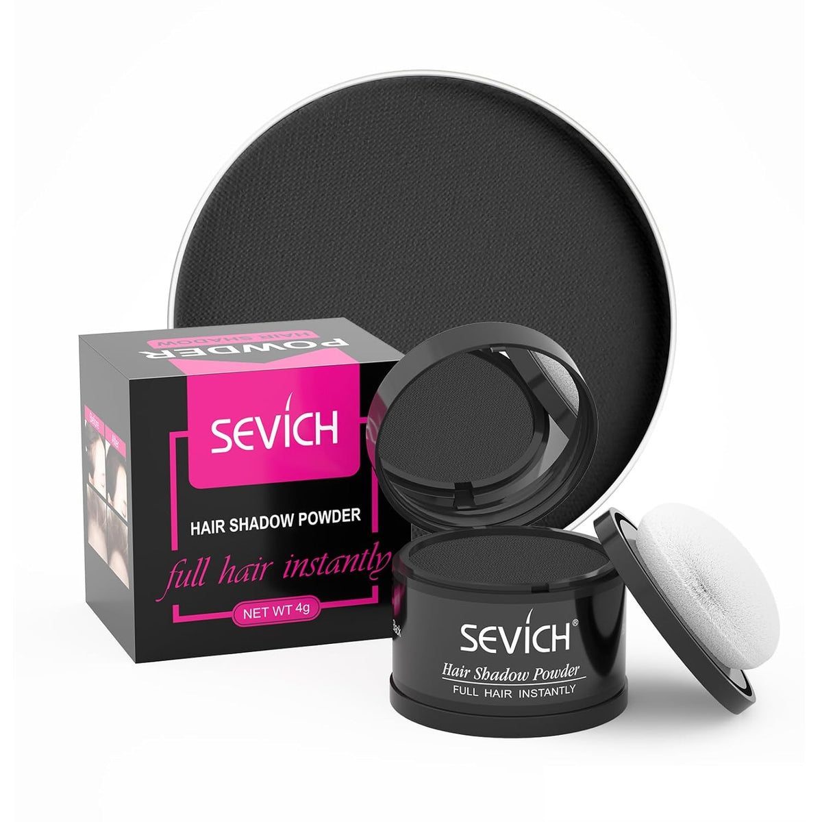 Sevich Hairline Powder，Instantly Conceals Hair Loss, Root Touch up Powder, Hair Shadow Toppers for