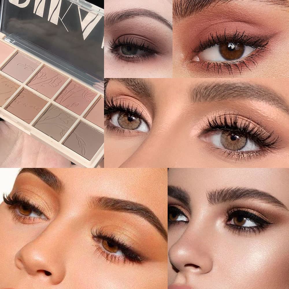 AMY'S DIARY 12Color Light Pink Purple Eyeshadow Palette, Long-Lasting, and Highly Pigmented.