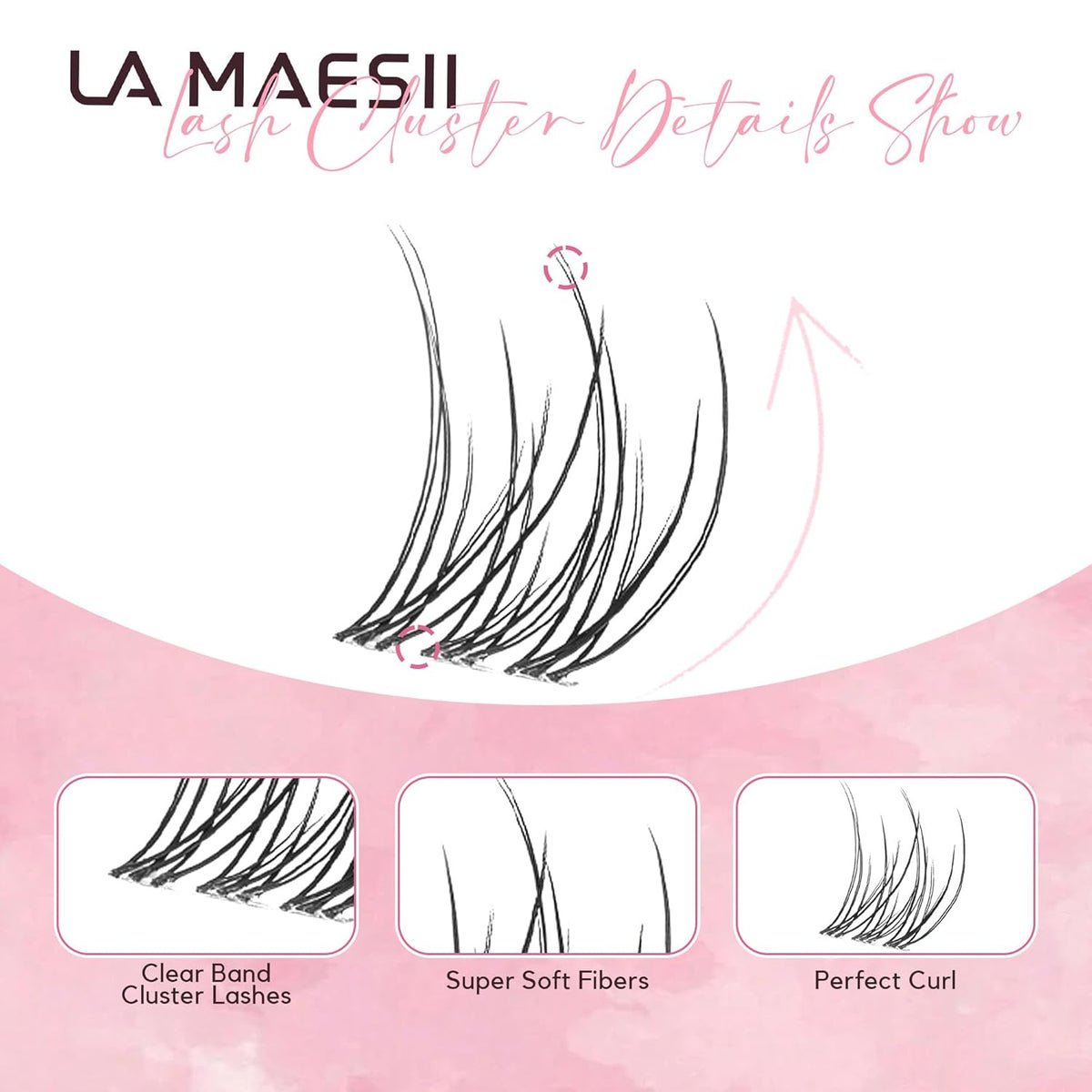 120Pcs Clear Band Lash Clusters 10-14mm Natural Look Cluster Eyelashes C Curl Resuable Invisible