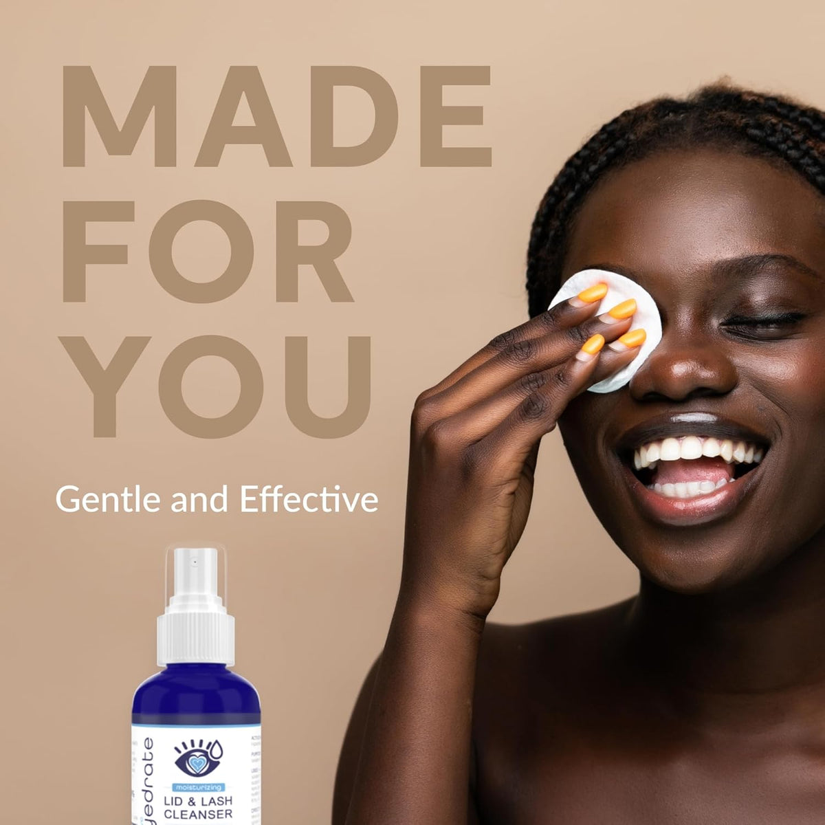 Heyedrate Lid & Lash Cleanser for Stye, Blepharitis, Dry Eyes, Meibomian Gland Dysfunction