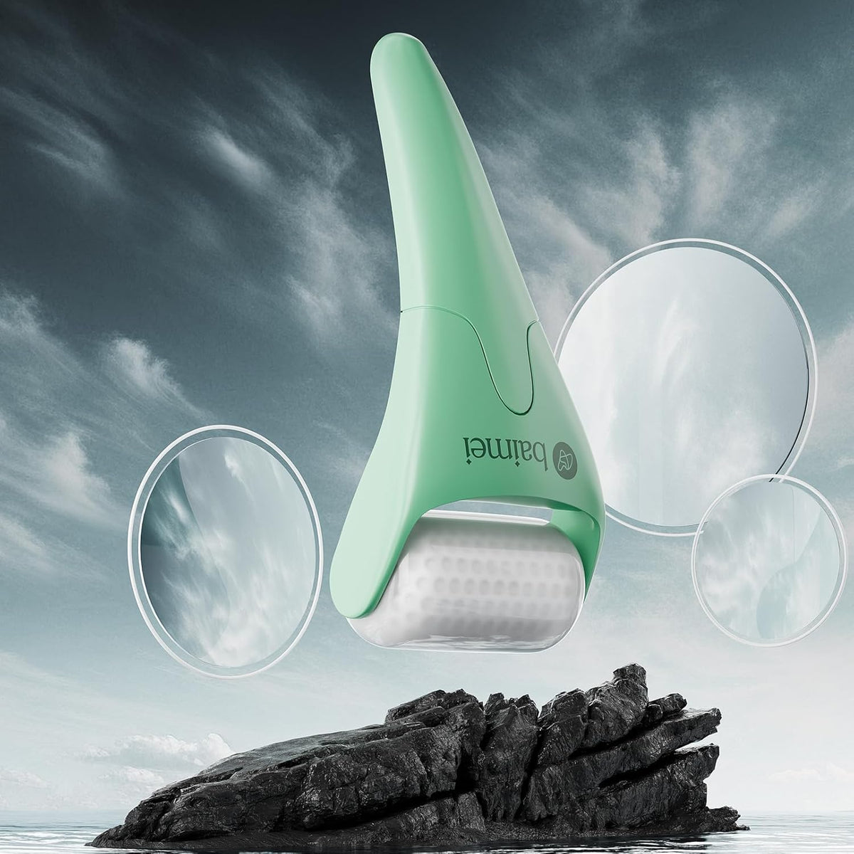 BAIMEI IcyMe Cryotherapy Ice Roller and Gua Sha Facial Tools Reduces Puffiness Migraine Pain