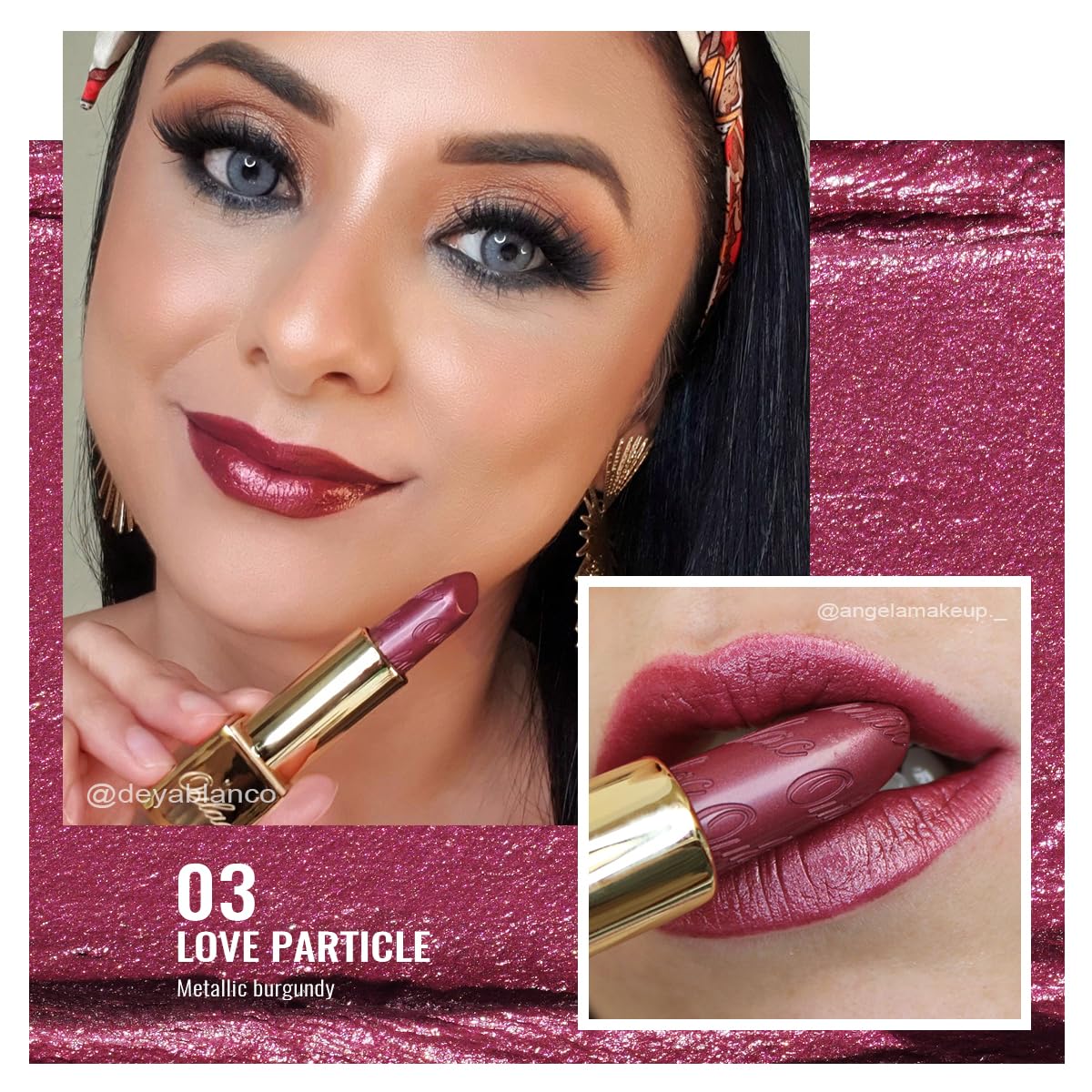 Oulac Red Lipstick & Lipliner Set High Impact Lipcolor with Moisturizing Formula, Vegan Beauty