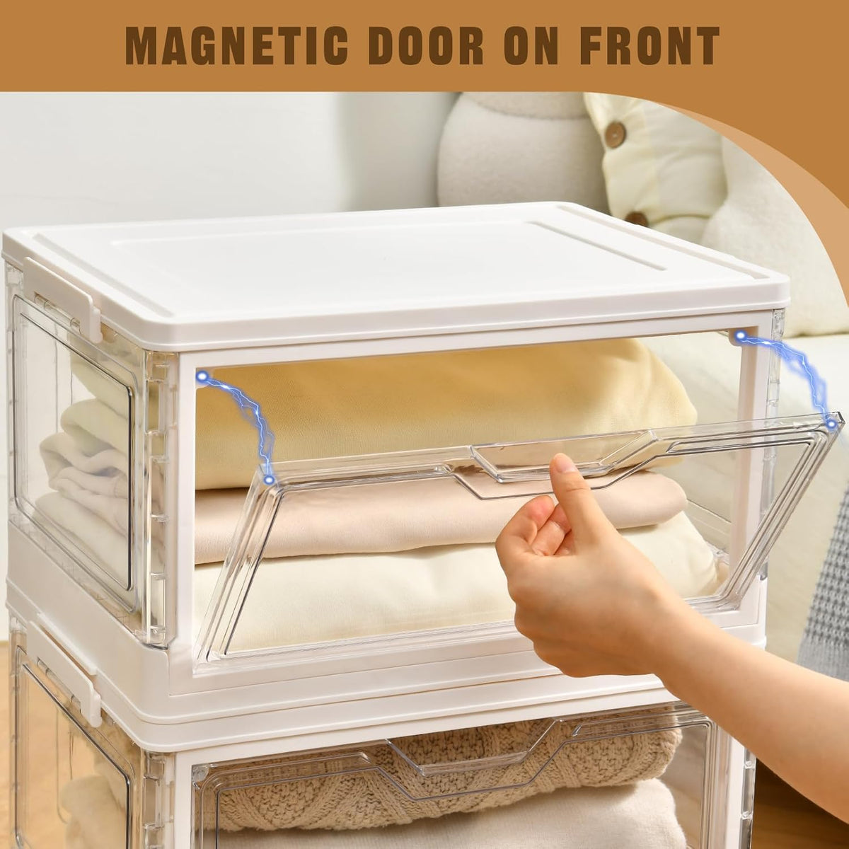 Collapsible Plastic Storage Bins with WheelsClear Stackable Storage Bins with Lid Stackable Storage