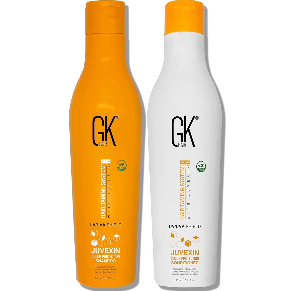 GK Hair Shield Shampoo and Conditioner – UV/UVA Protection for Color-Treated Hair – Hydrates