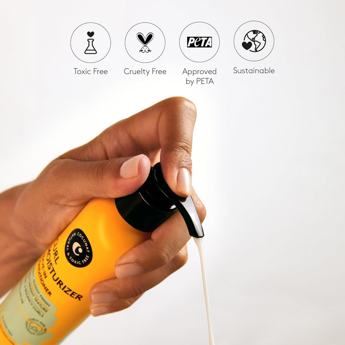 COCUNAT - Curl Moisturizer Leave-in - Curly Hair Gel - Detangles, Defines and Moisturises Curls