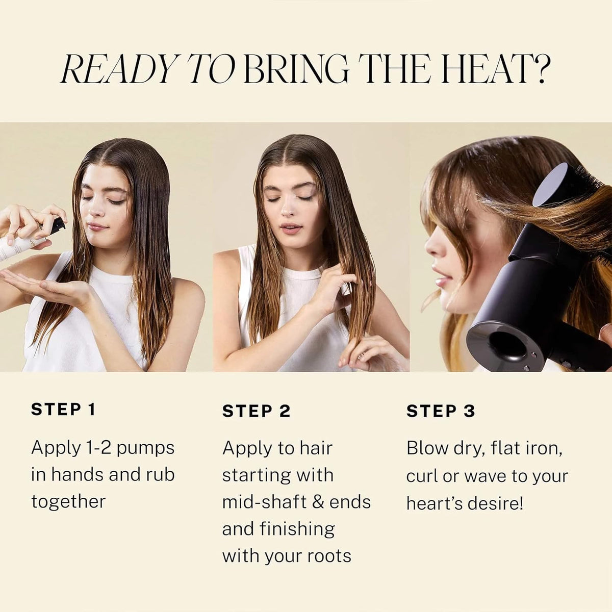 JVN Complete Blowout Styling Milk Heat Protector Cream, Style Memory, Anti-Humidity, Smooths &