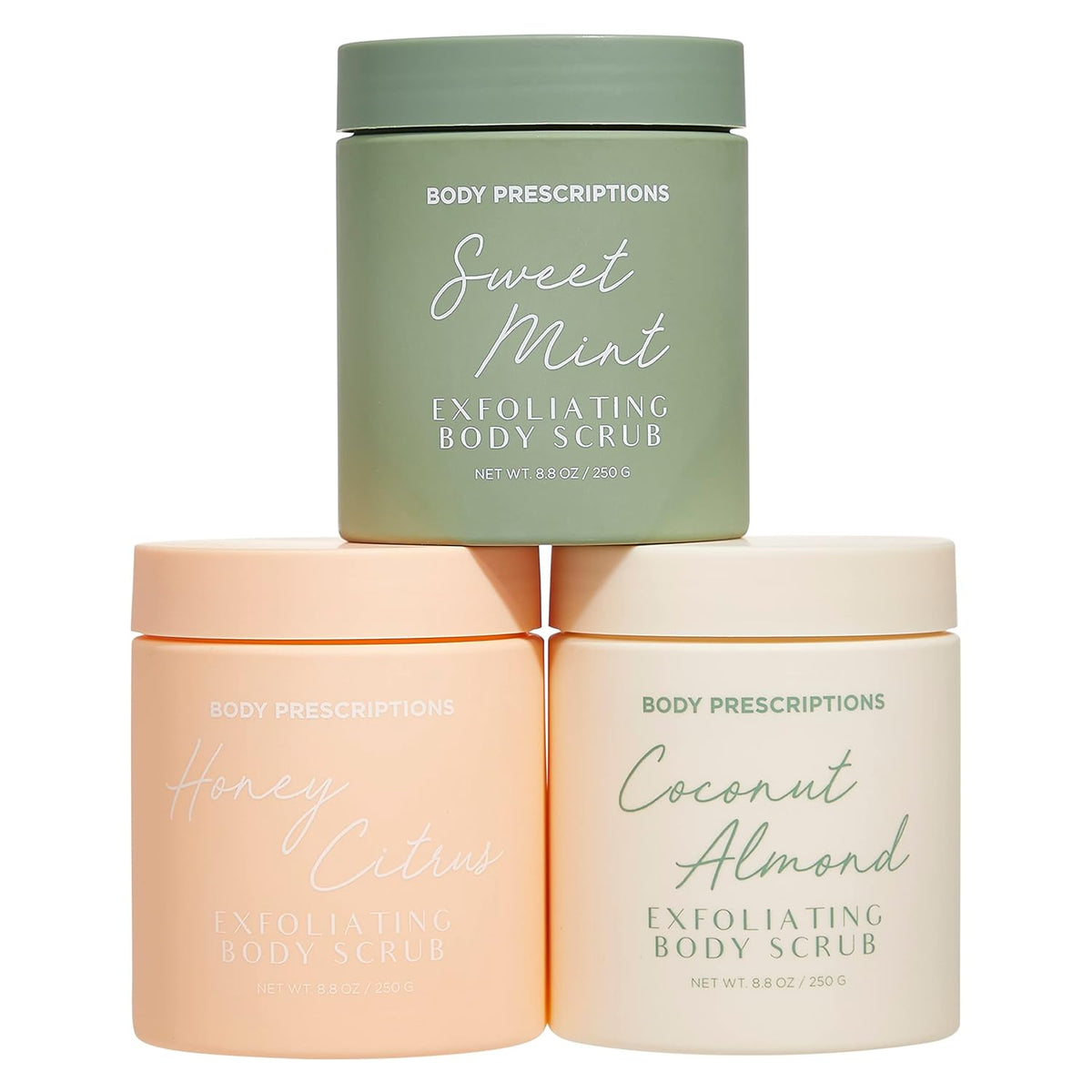 Body Prescriptions Exfoliating Body Scrub – Body Cleanser for Nourished, Ultra-Smooth Skin, Honey