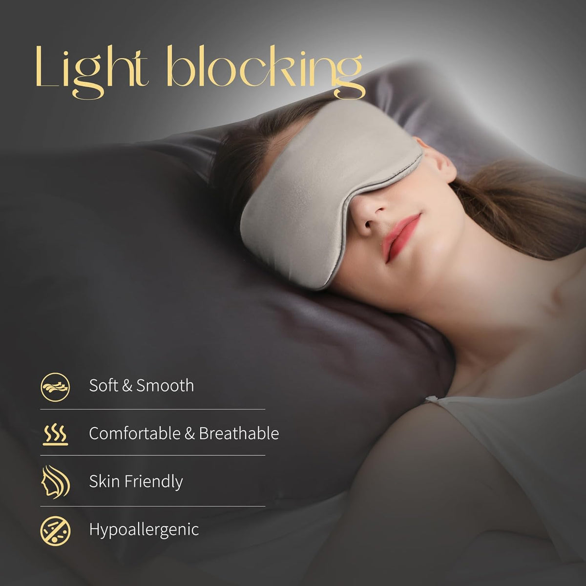 ZIMASILK Adjustable 100% 22 Momme Mulberry Silk Sleep Mask for Sleeping, Filled with Premium