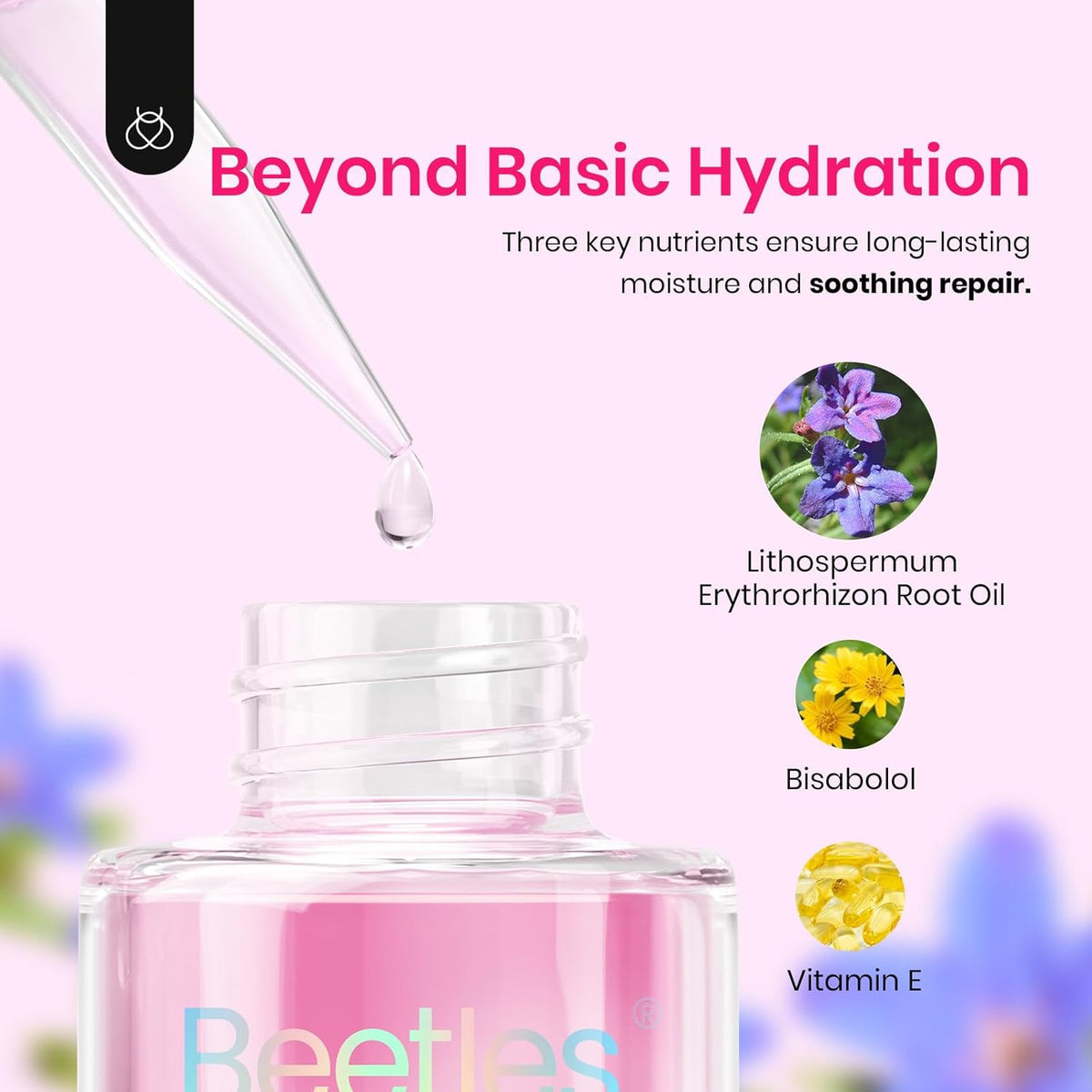 Beetles Cuticle Oil For Nails - 20ml Nail Care Strengthener Oil Stronger Nails Spa and Hand
