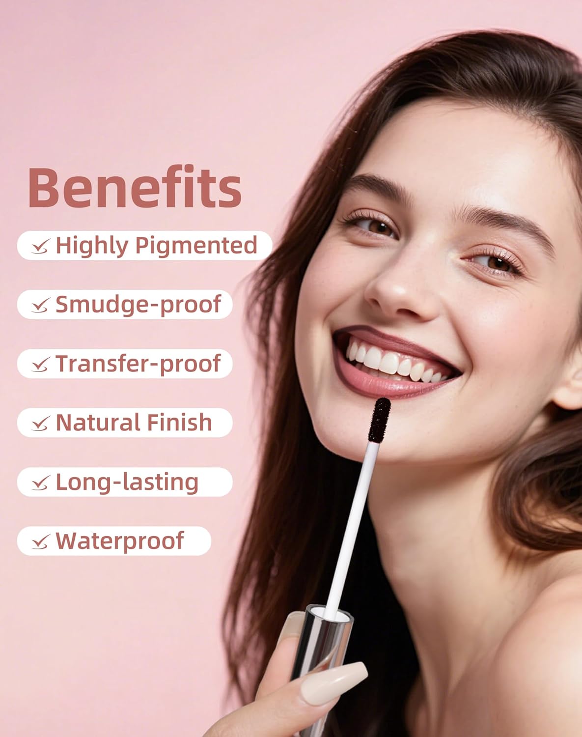 KIMUSE Peel Off Lip Stain, Long Lasting Lip Stain Peel Off with Tweezer, Waterproof Lip Liner