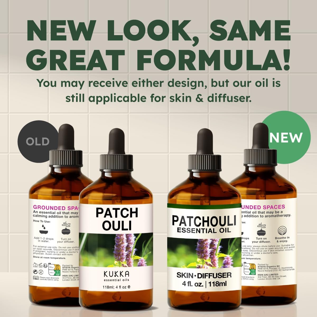 Kukka Patchouli Essential Oil for Skin & Diffuser - 4 Fl Oz - Patchouli Oil, Captivating Scent for
