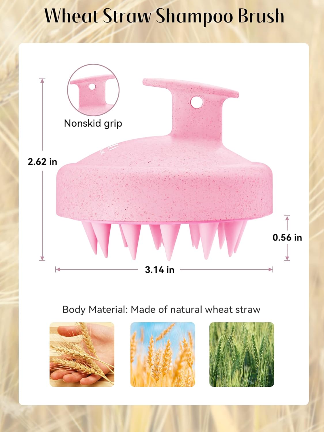 HEETA Scalp Massager Hair Growth, Soft Silicone Scalp Scrubber Shampoo Brush for Exfoliation