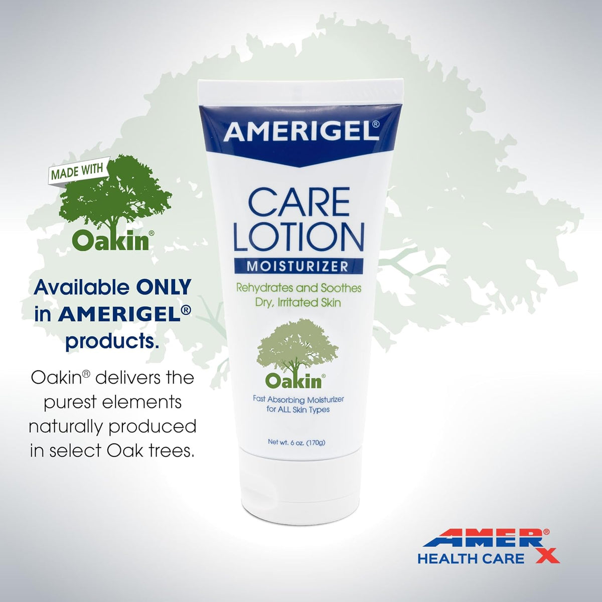 AMERIGEL Care Lotion – Hypoallergenic Moisturizer - Diabetic Skin Care - Rehydrates and Soothes
