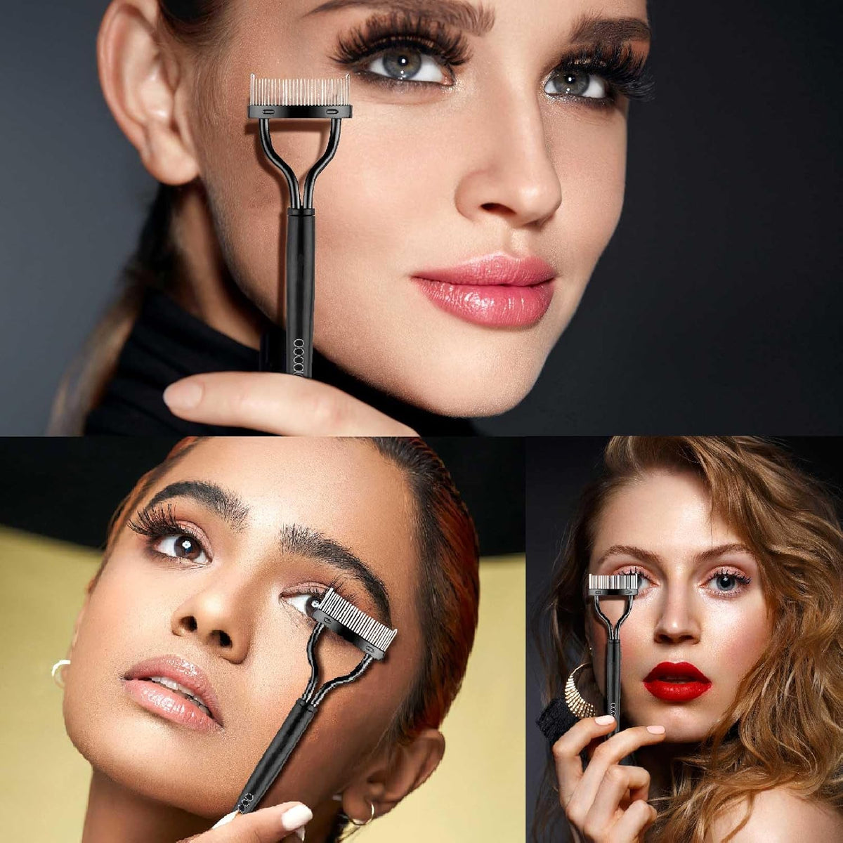 Docolor Eyelash Comb Eyelash Separator Tool Mascara Applicator Eyelash Brush Lash Separator Tool