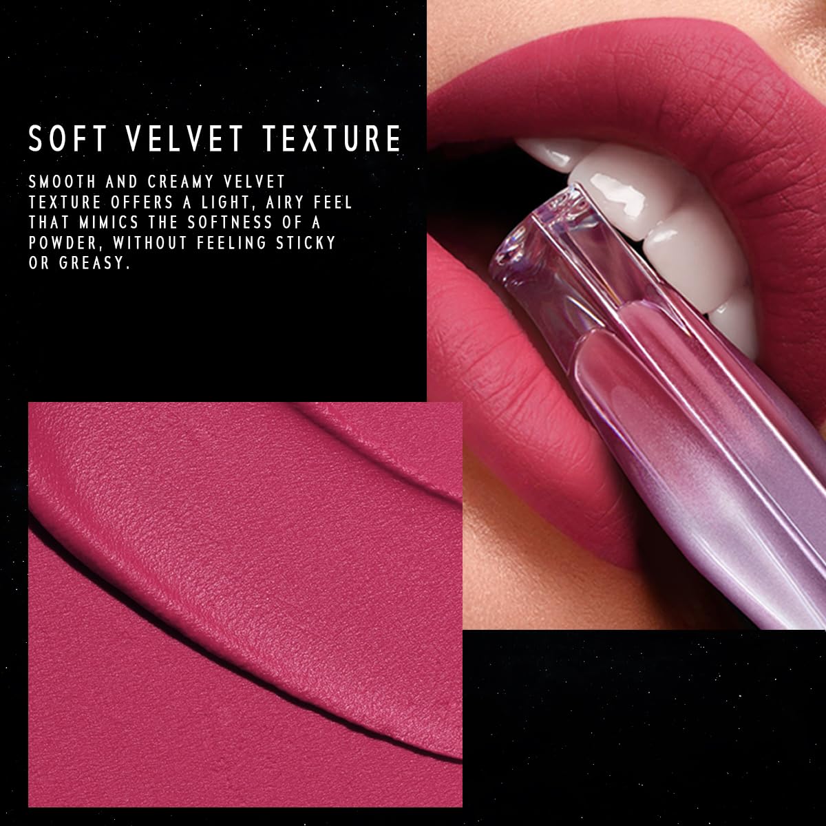 NEBULA VELVET LIP CREAM-Long Lasting Lip Stain, Waterproof and Transfer Proof Lip Tint, Matte