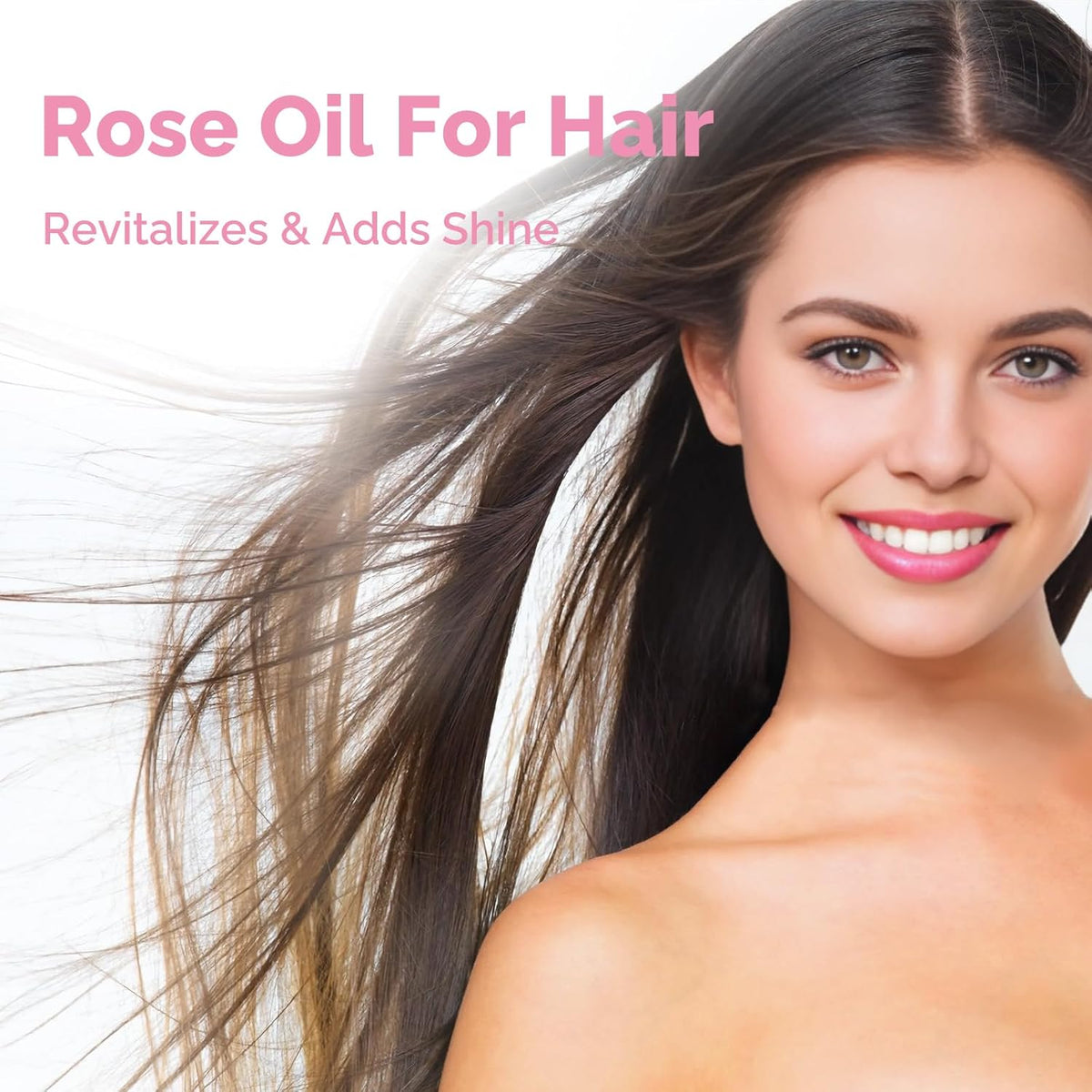 Rose Essential Oil 4 Oz, 100% Pure Natural Rose Oil for Diffuser, Skin, Hair, Body, Face Care