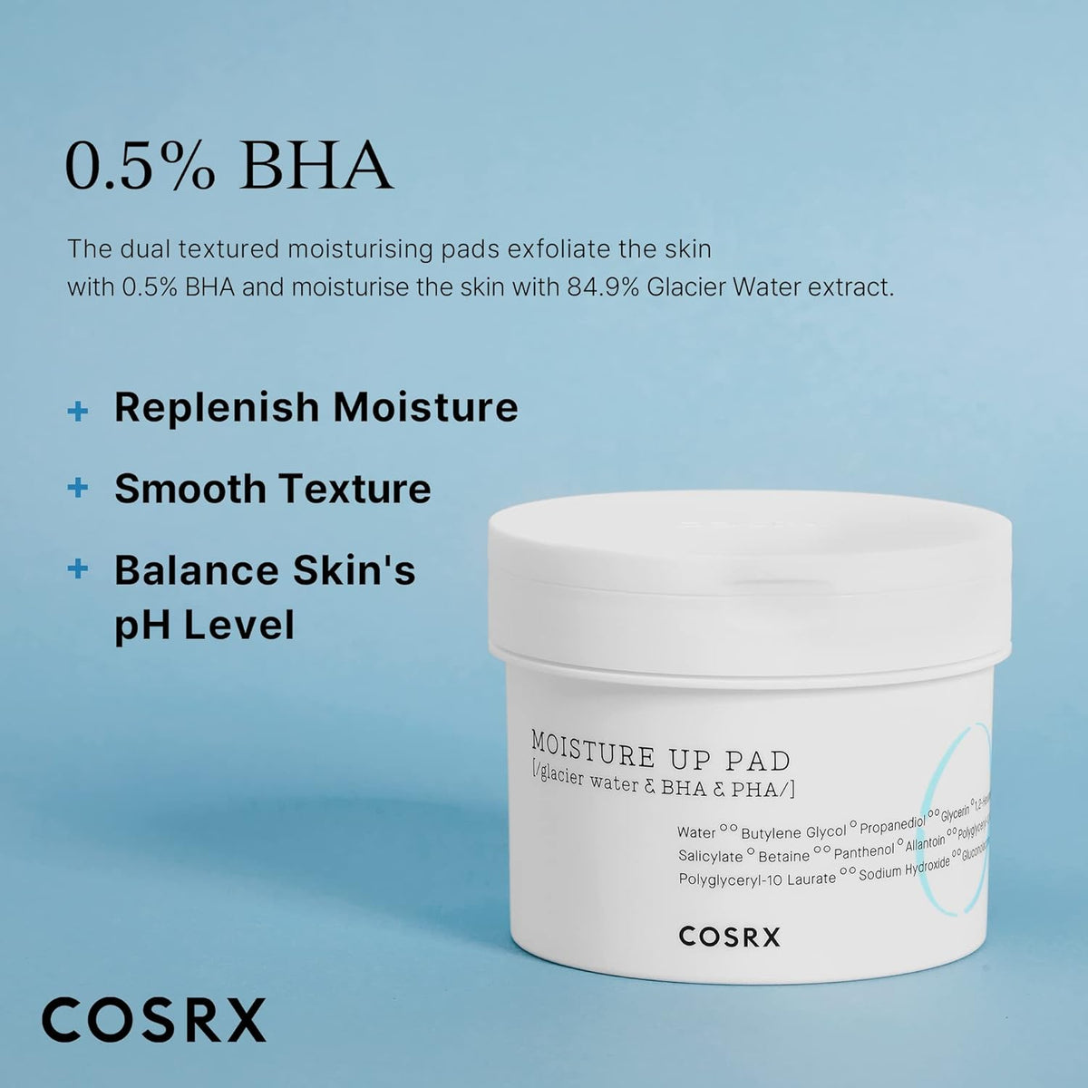 COSRX Propolis Toner Pads 70 Sheets, BHA, Gentle Daily Exfoliant for Sensitive Skin, Preventing