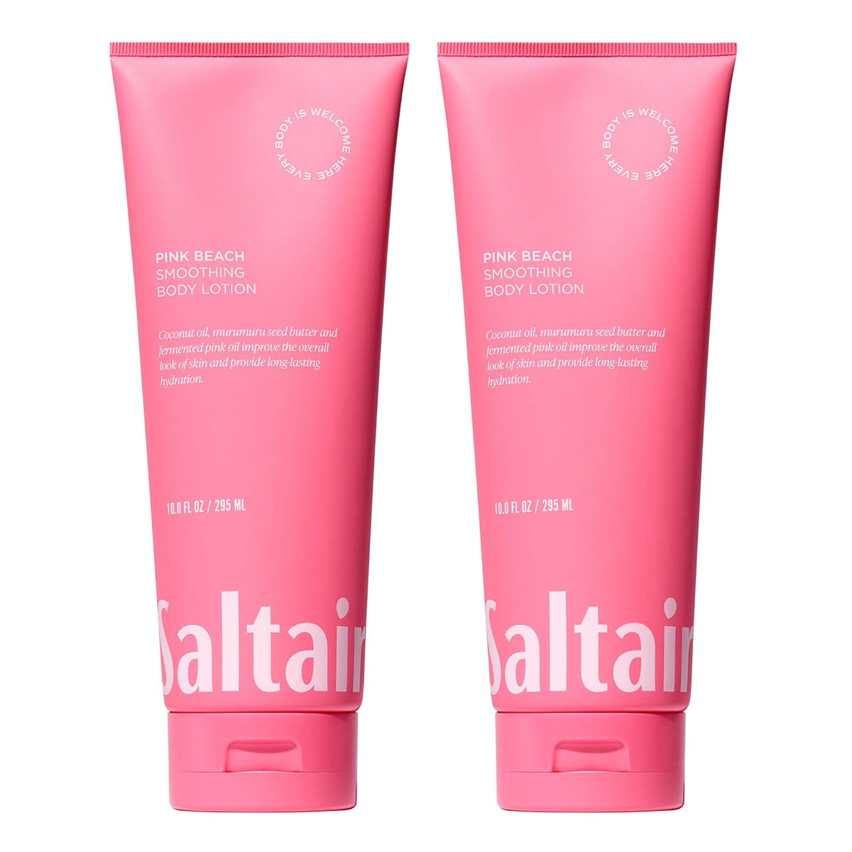 Saltair Body Lotion - 2 Pack Moisturizing Lotion For Dry Skin. Pink Beach Scented Hydrating Body