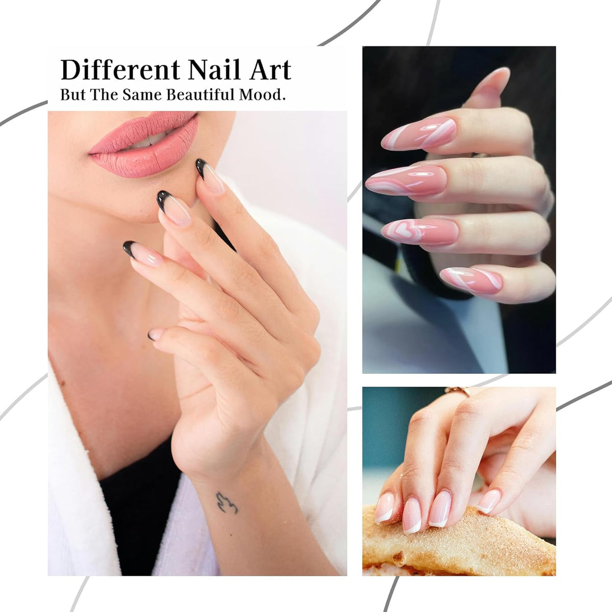 Women Builder Gel for Nails: 2Pcs 7 in 1 Clear Builder Nail Gel Set for Fast Nail Art Set DIY Home