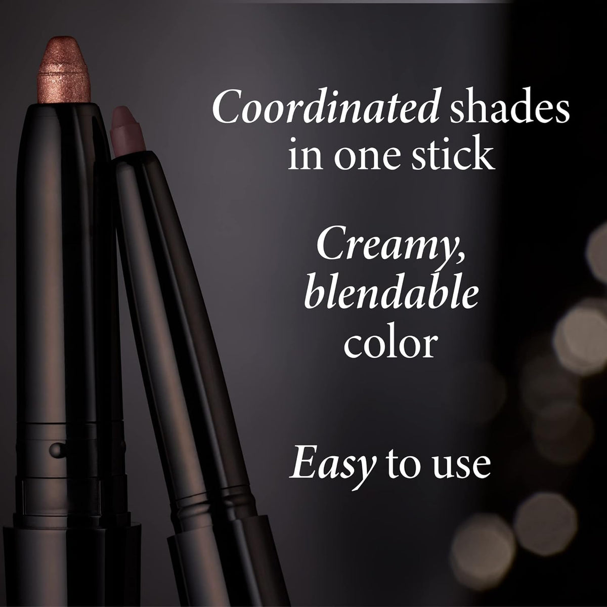 LAURA GELLER NEW YORK Swipe-n-Line Dual-Ended Eyeshadow + Eyeliner - Glam (Smokey Purple/Rich Plum)