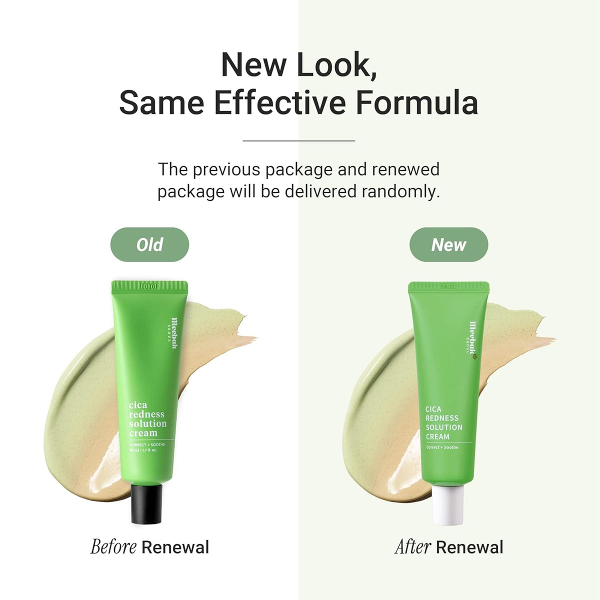Meebak Cica Redness Solution Cream | Redness Relief for Face | Green Color-Corrector | BB Cream for