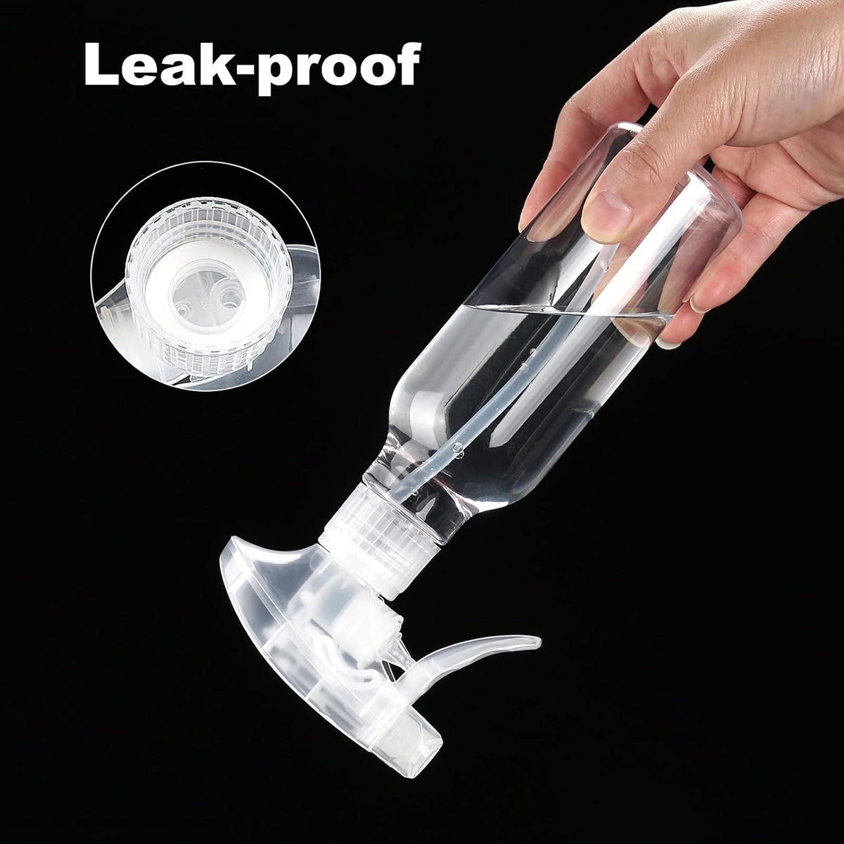 Cosywell Plastic Spray Bottles 8.8oz/260ml 3 Pack Empty Spray Bottle for Cleaning Mist/Stream Heavy