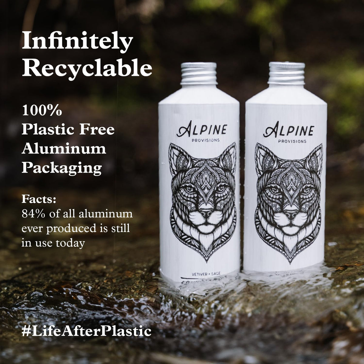 Alpine Provisions Fir & Sage Shampoo - Naturally Repair, Cleanse, and Hydration with Essential