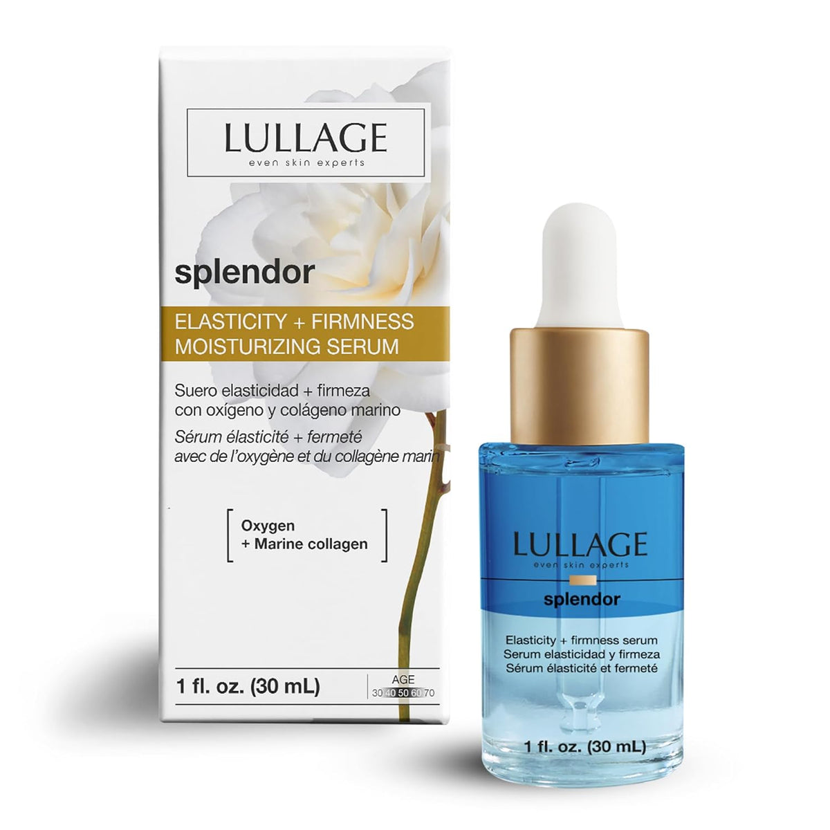 LULLAGE Splendor Elasticity & Firmness Moisturizing Face Serum for Women - Fast Absorbing Day &