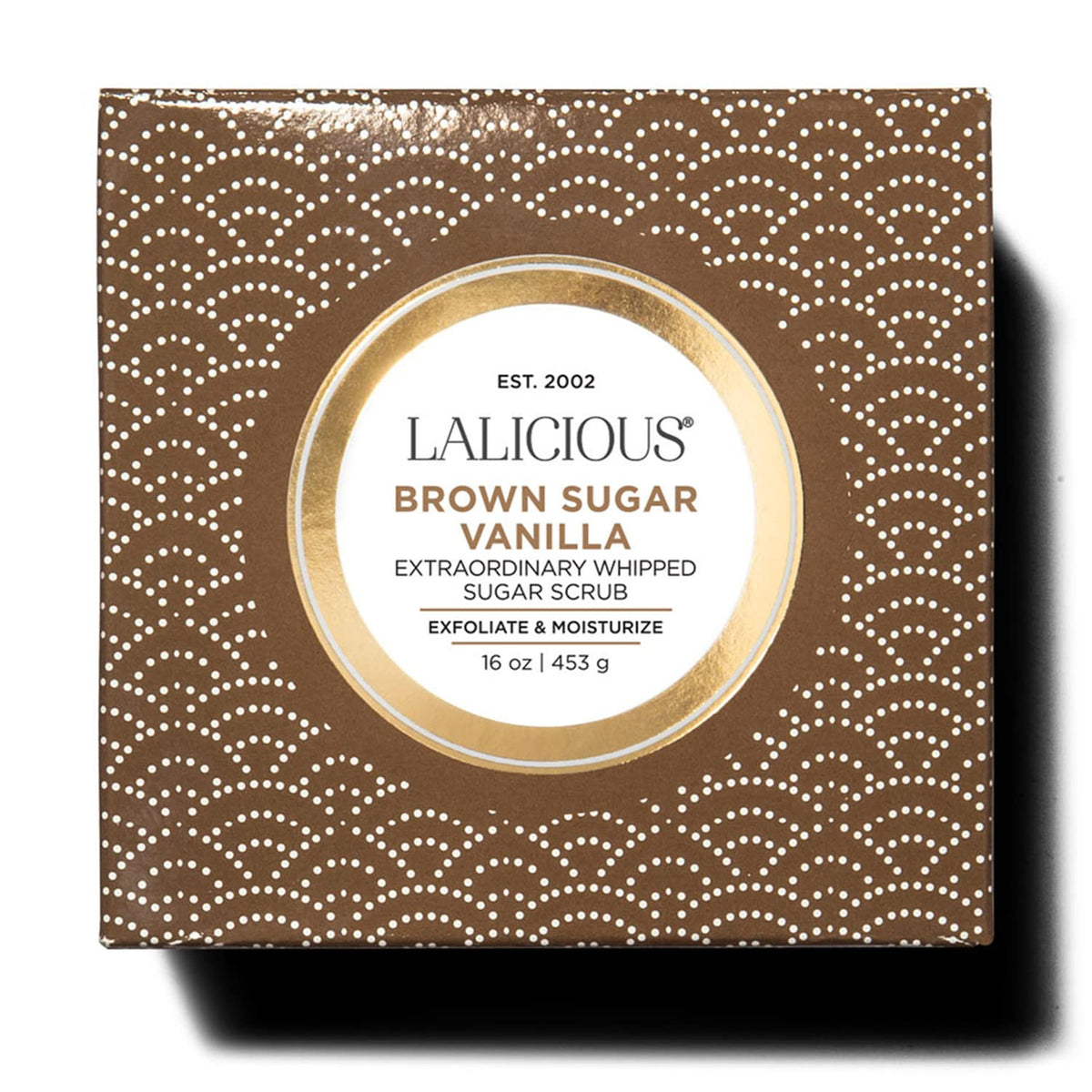 LALICIOUS Brown Sugar Vanilla Sugar Scrub, Exfoliating Body Scrub, Moisturizing Extraordinary
