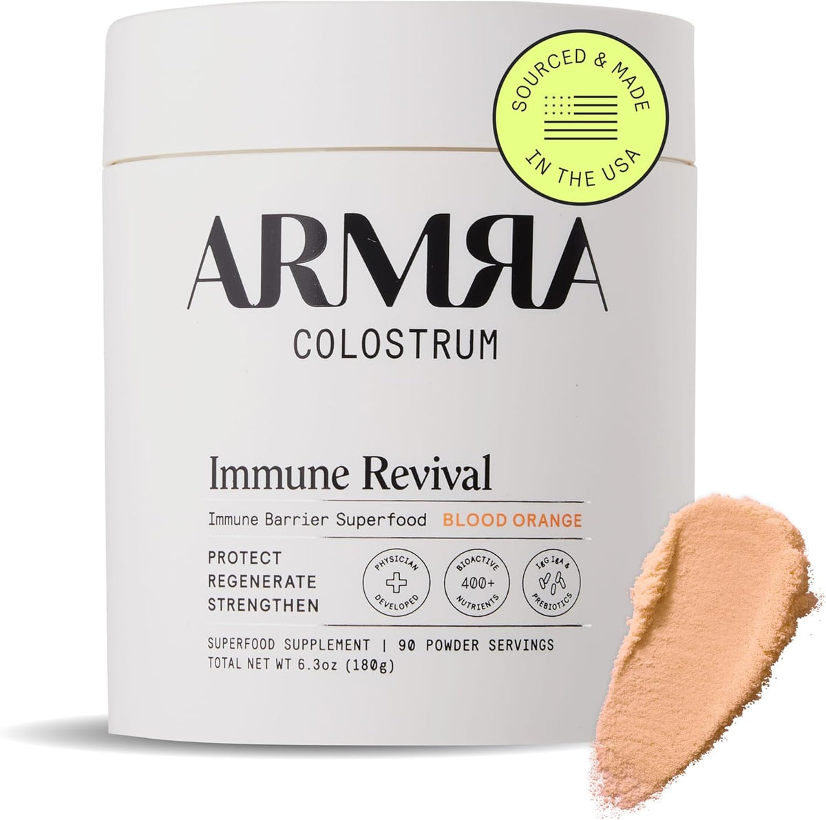 ARMRA Colostrum™ Powder | Blood Orange | Gut Health & Bloating | Skin & Hair | Immunity | Keto
