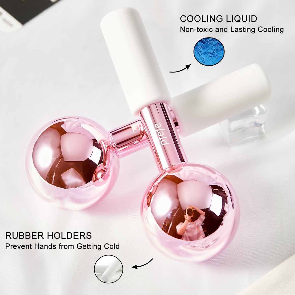 Ice Globes for Face & Eyes, Unbreakable Stainless Steel Cryo Sticks for Beauty Routines, Facials