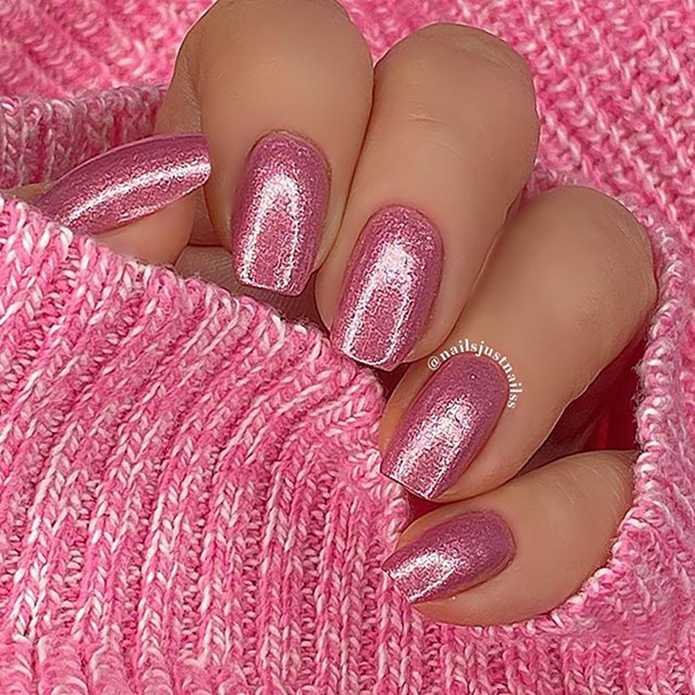 duri Nail Polish, 768 Shimmer Reef, Rouge Pink Metallic Shimmer, Full Coverage, Shiny Finish, Fast
