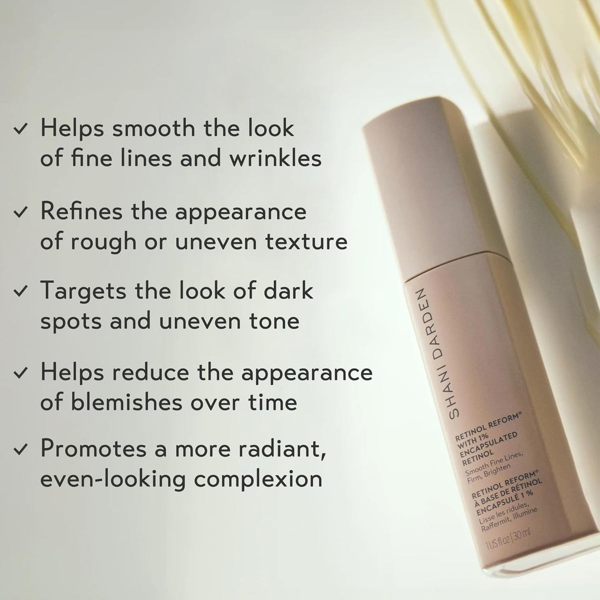 SHANI DARDEN SKIN CARE Retinol Reform with 1% Encapsulated Retinol Serum for Face & Neck, Gentle