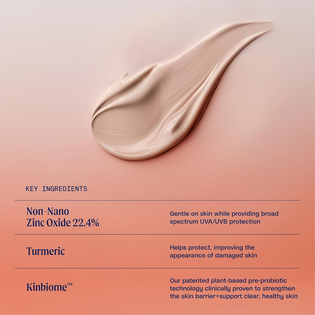 Kinship Zinc Oxide Mineral Sunscreen for Face Self Reflect SPF 32 | Vegan, Reef Safe, Non Toxic