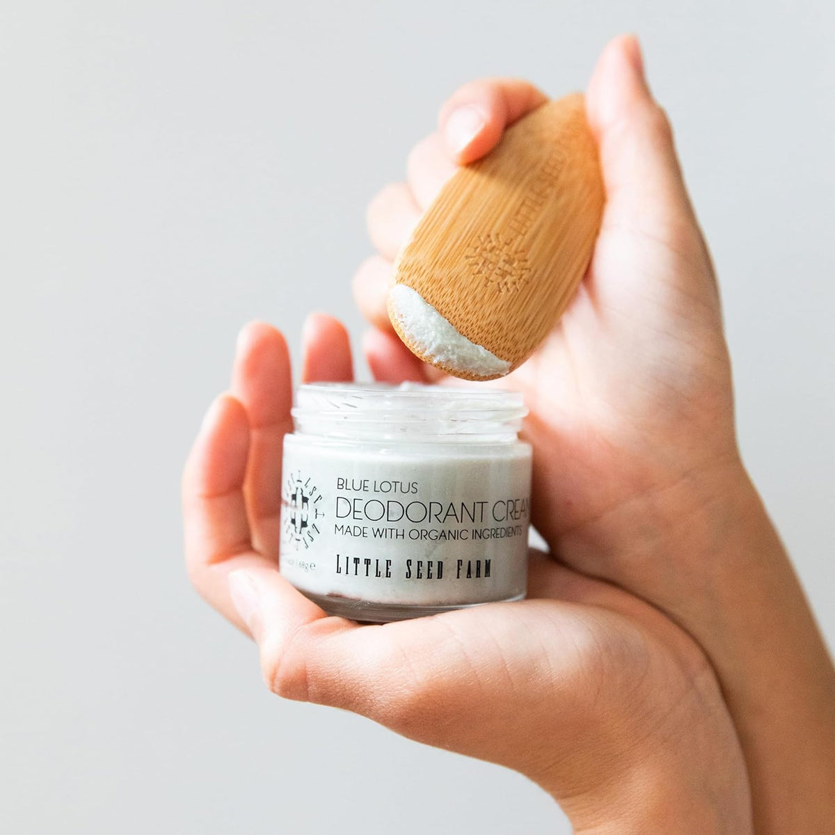 Little Seed Farm All Natural Deodorant Cream, Aluminum Free Deodorant for Women or Men - Blue