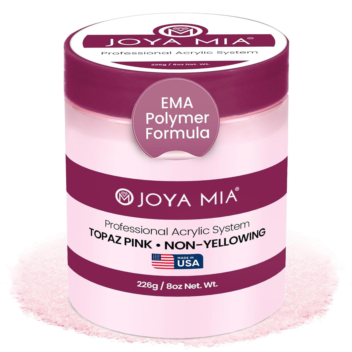 Joya Mia Acrylic Powder for Nails, MMA-Free, Super Adhesion Professional Powder for Flawless &