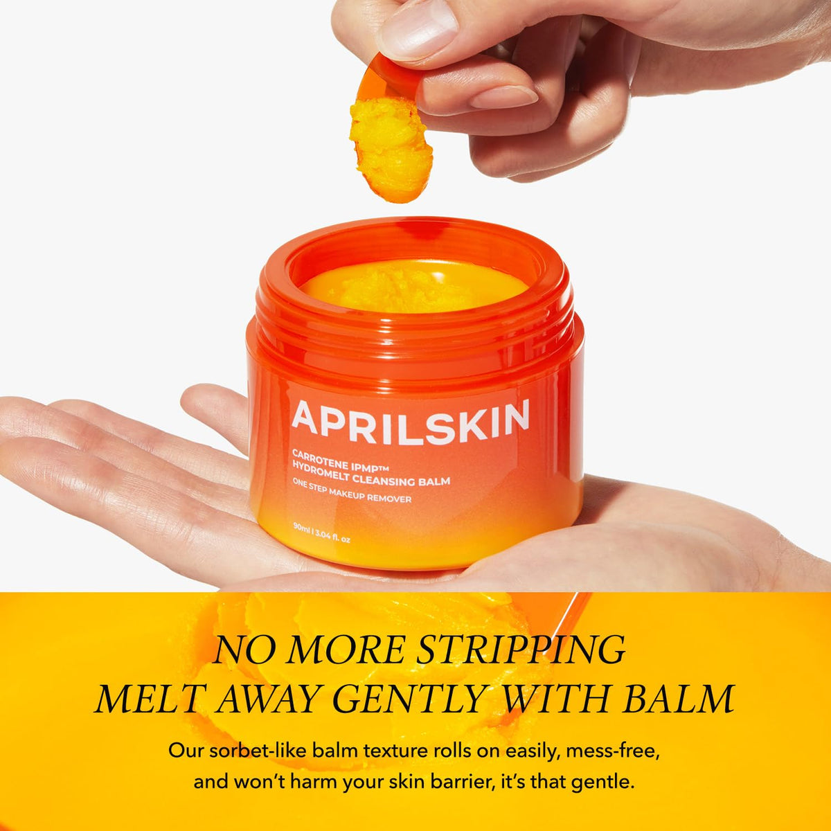 APRILSKIN Carrotene IPMP Hydromelt Cleansing Balm, 3.04 fl.oz, Noncomedogenic, Grapefruit Peel Oil