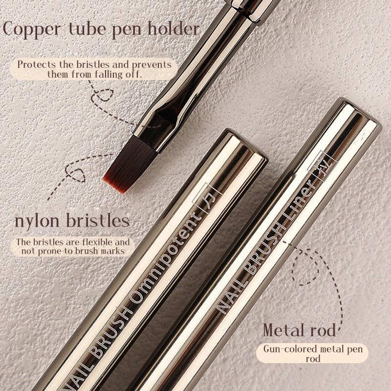 12pcs Nail Art Brushes, Nail Art Design Pen Painting Tools Professional Flower Brush Drawing