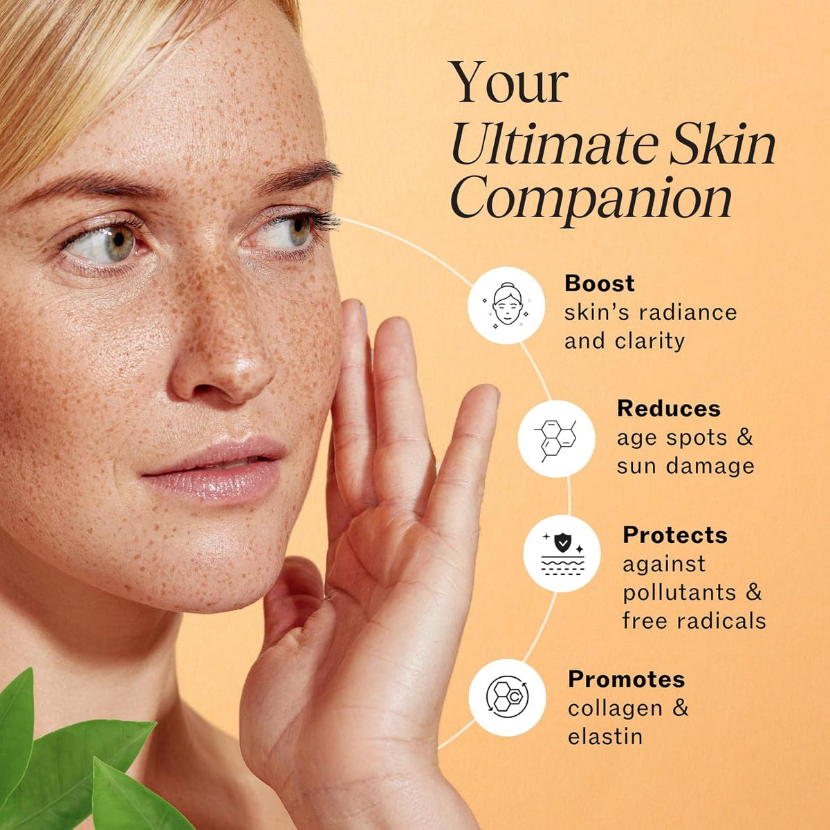 LilyAna Naturals Vitamin C Serum for Face - with Hyaluronic Acid and Vitamin E, Anti Aging Serum