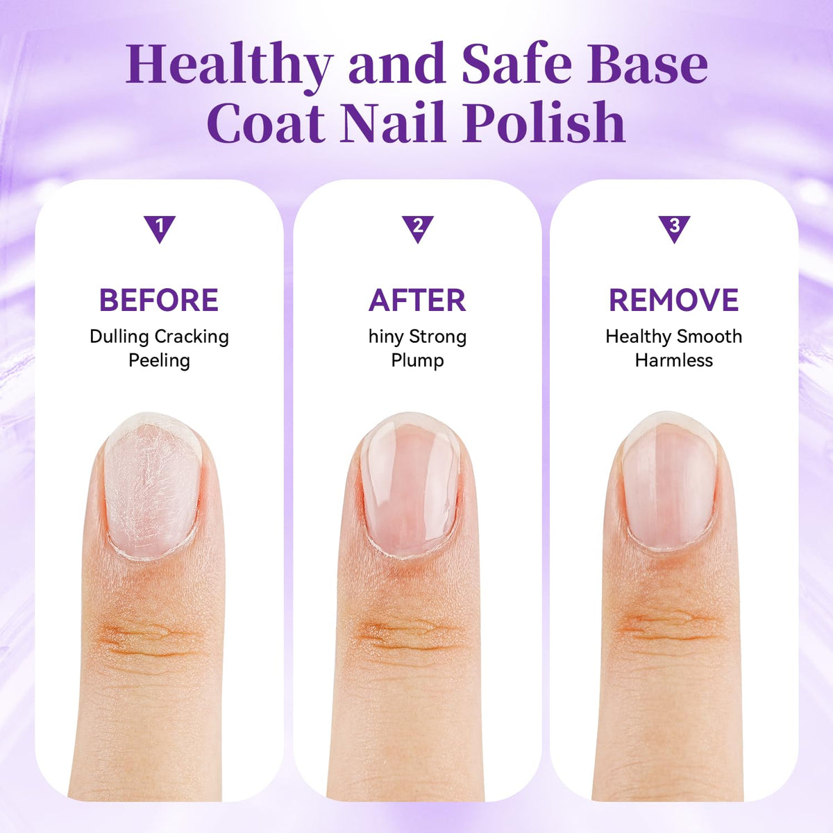 16.5ml Base Coat Nail Polish, Quick Dry Large Volume Base Coat, Color Lock Strengthen Nails for