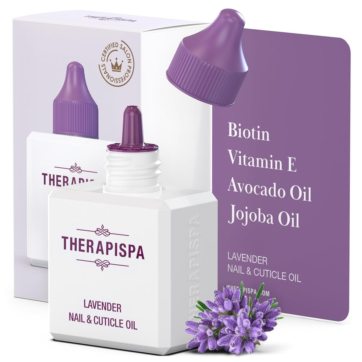 Nail & Cuticle Oil with Avocado, Jojoba, Biotin & Vitamin E – Nourishes Cuticles, Strengthens Nails