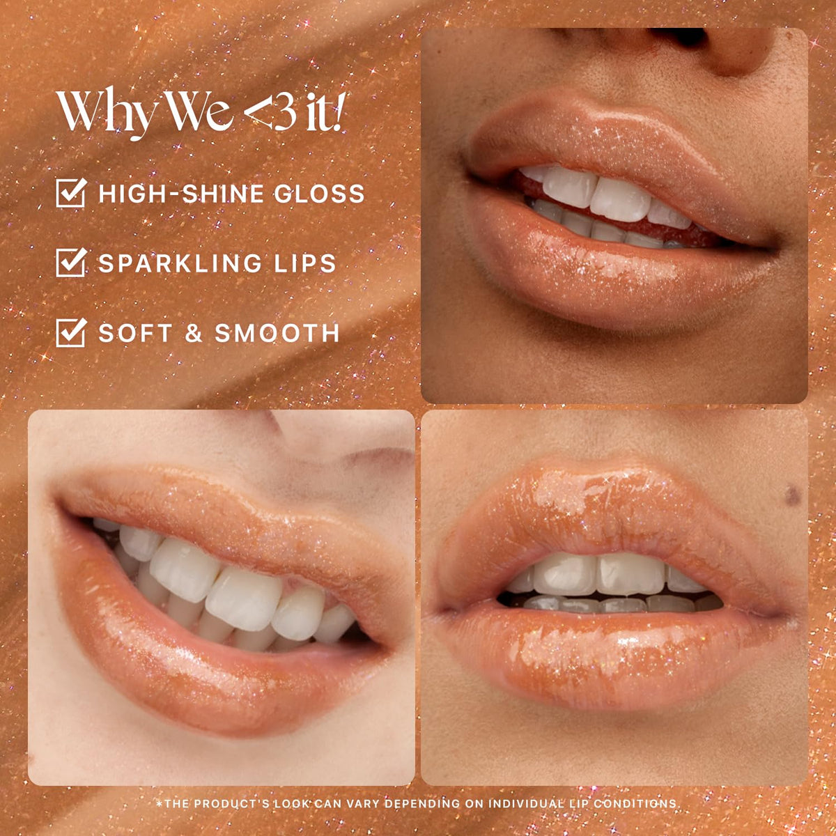Nature Republic HONEY MELTING LIP GLITTER (14 MAPLE) SOFT LIP STICK Hydrating Gloss, Moisturizing