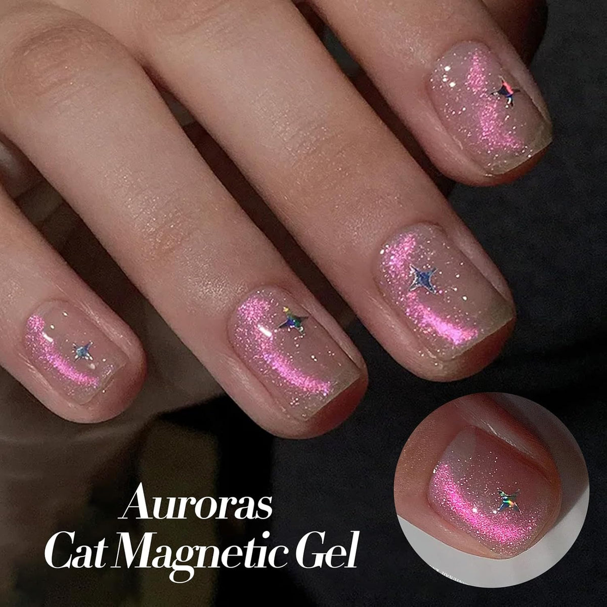 Born Pretty Cat Magnetic Eye Gel Nail Polish Aurora Mermaid Blue Purple Pink Yellow Red Gel Polish
