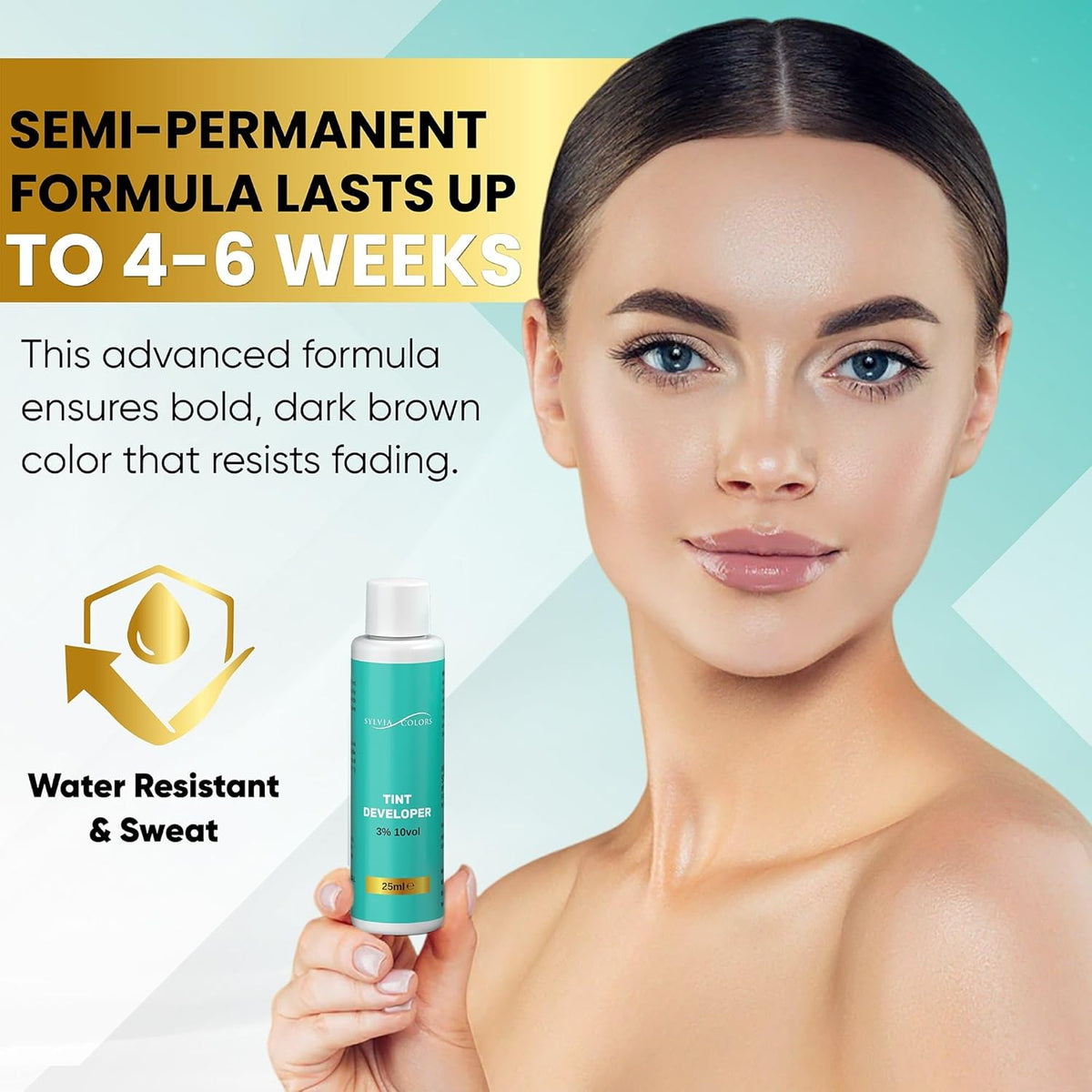 Professional Tint Kit Semi-Permanent 40 Applications Lasts 4-6 Weeks Spot Coloring Set WaterprooF