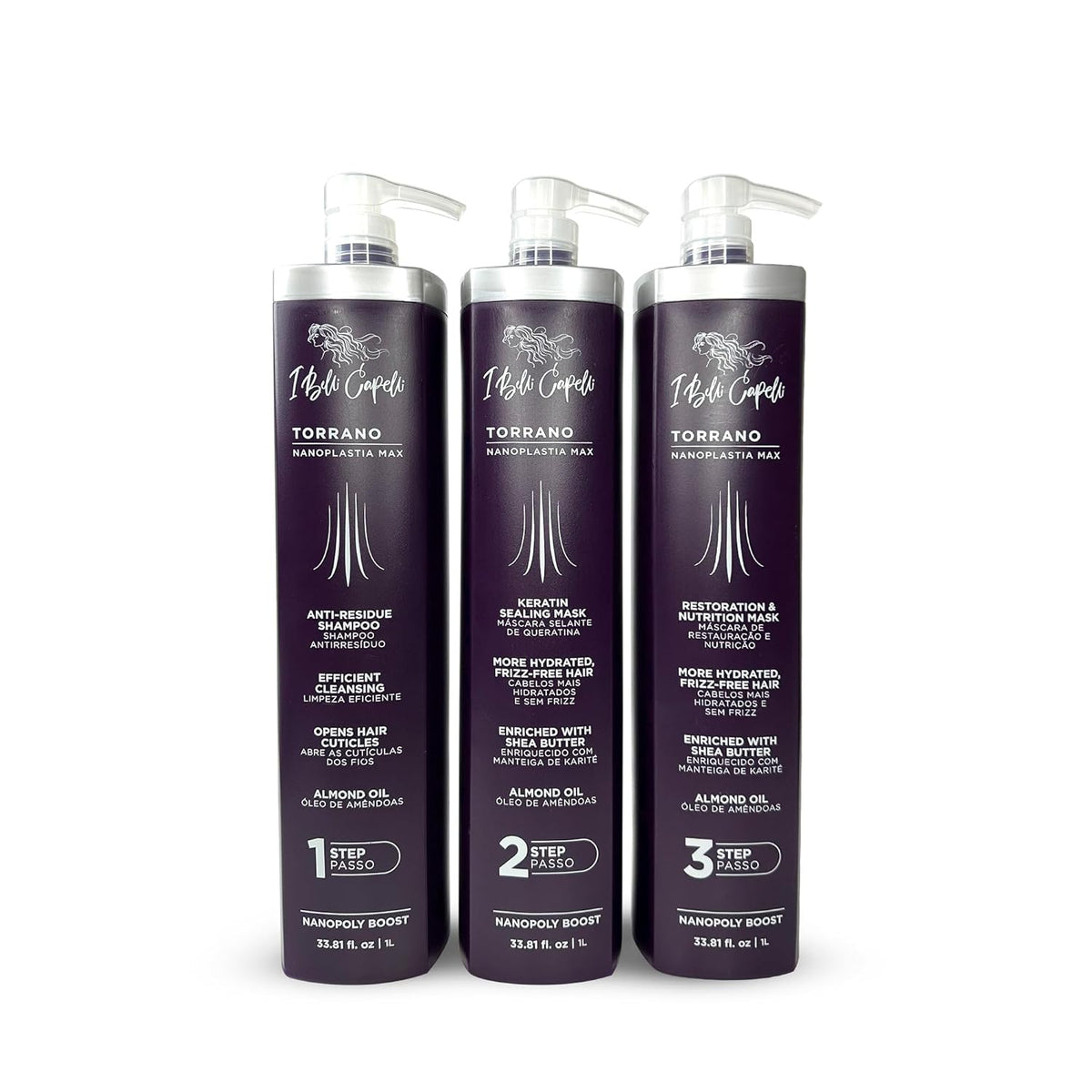 Torrano Nanoplastia Max Permanent Keratin Hair Treatment Kit– Brazilian Straightening for Smooth