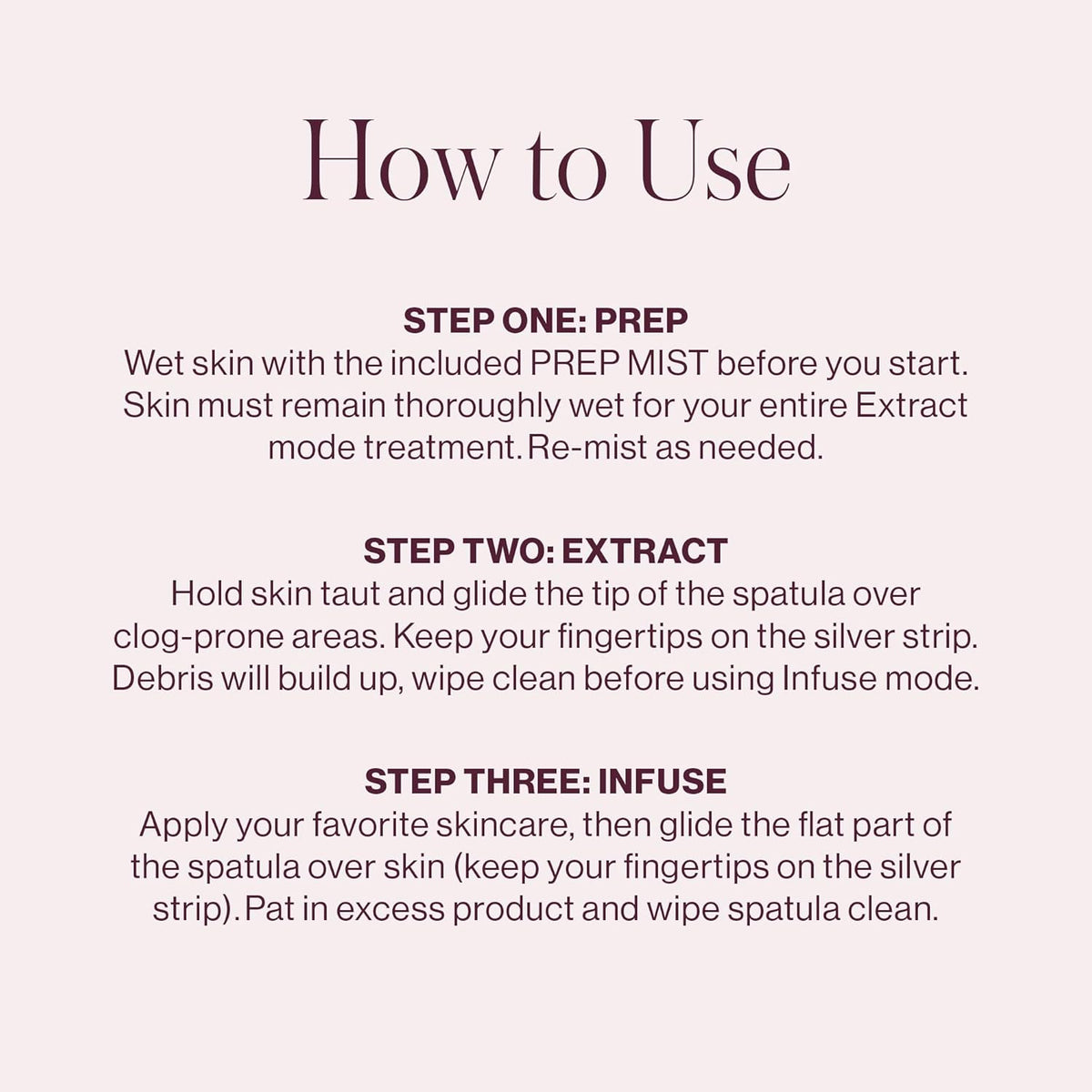 DERMAFLASH DERMAPORE+ Skin Care Device, Ultrasonic 2-in-1 Pore Extractor and Skincare Infuser, Blush