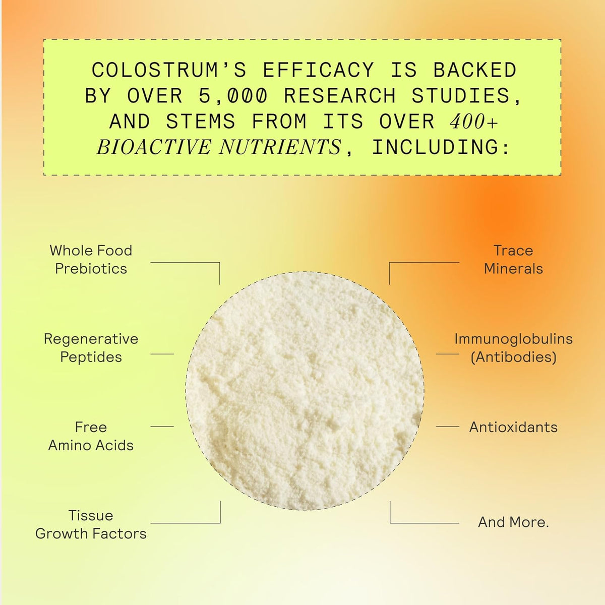ARMRA Colostrum™ Powder | Blood Orange | Gut Health & Bloating | Skin & Hair | Immunity | Keto